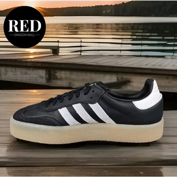 Adidas Sambae OG Leather Shoes Black/Gum Sole ID0436 - Women's Size 10 - Picture 9 of 16